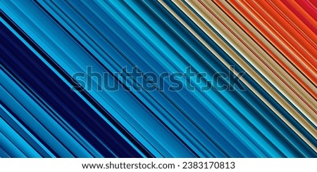 red orange turquoise striped smooth diagonal parallel stripes on a black background