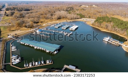 Paris Landing Marina in Tennessee on Kentucky Lake Royalty-Free Stock Photo #2383172253