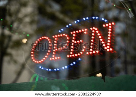 Open Store front Sign business 