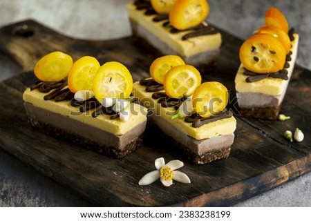 Composition of delicious homemade cakes Royalty-Free Stock Photo #2383238199