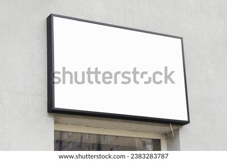 Custom Sign Blank White Mock-Up - Personalize your message with this versatile template.