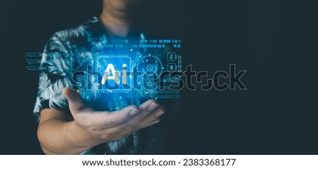 big data analysis and the concept of intelligent business Key concepts of global business using Ai  digital connectivity Realistic virtual graphics and interconnected of the global business landscape. Royalty-Free Stock Photo #2383368177