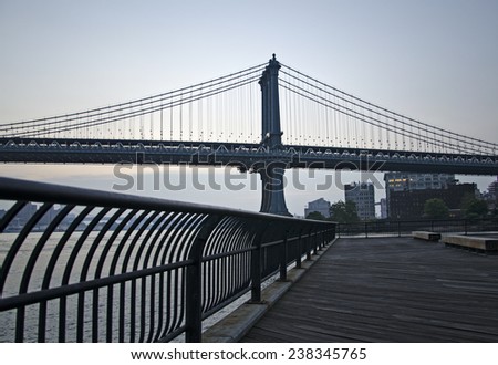 Manhattan Bridge from Brooklyn Bridge Park