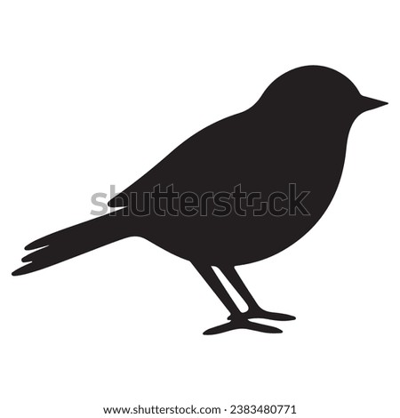A Bird black Silhouette vactor.
