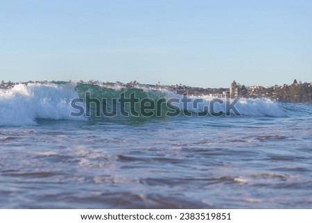 Beautiful shore break at Long Reef Beach, Sydney, Australia.