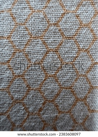 Hexagon pattern in brown and beige colour image