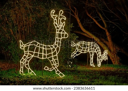 animals shape xmas lights outdoor decoration garden for Christmas event