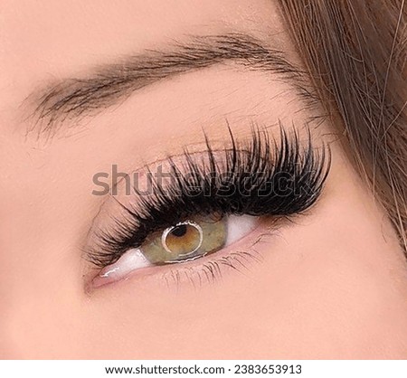 Woman with eyelash extension design. Eyelash Royalty-Free Stock Photo #2383653913
