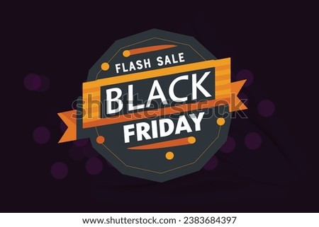 Black Friday Sale With Special Discount Stickers Background