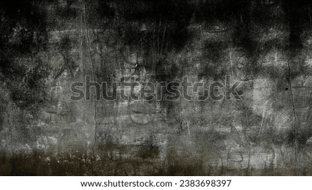 An old wall background image is characterized by its aged and weathered appearance. It often features elements like faded paint, cracks, peeling plaster, and the texture of weathered materials Royalty-Free Stock Photo #2383698397