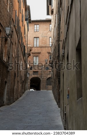 street scene from an Italian town in summer