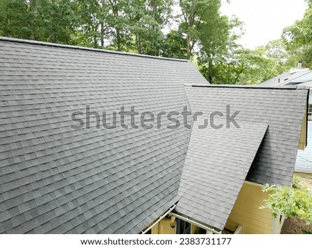 Stock Residential Roofing Photos - Drone Royalty-Free Stock Photo #2383731177