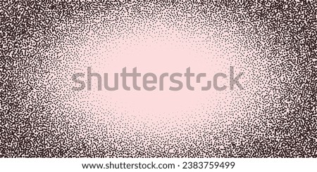 Speckled Black Noise Texture. Abstract Dotwork Background with Stipple Gradient. Vector Illustration of Distressed Textured Design.