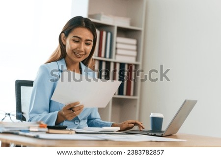 Attractive female asian people average external auditor salary, asian financial professional deep in analysis, visual representation of external auditor average salary, emphasizing industry norms.