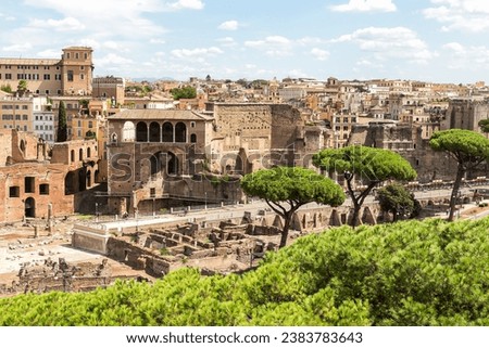 Architectural Sights of The Archaeological Zone in Rome, Lazio Province, Italy.