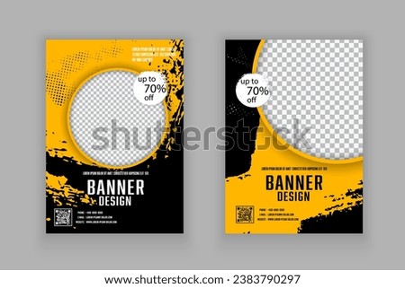 Vector template grunge texture with overlay. Abstract frame pattern element grunge shape clipping mask.