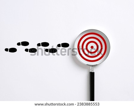Business goal achievement and success. Moving towards the goals and objectives and determination. Focusing on the target goals. Royalty-Free Stock Photo #2383885553