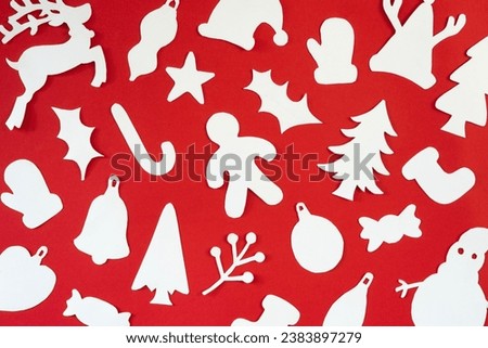 abstract red Christmas pattern background