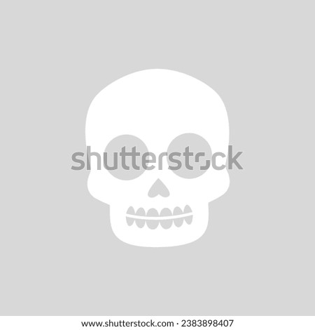 Scull icon vector. Day of the Dead illustration sign. Holiday symbol or logo.