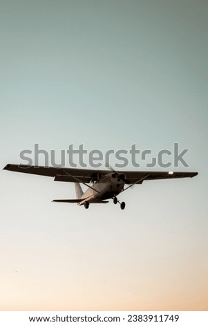 Beatiful picture of flying plane