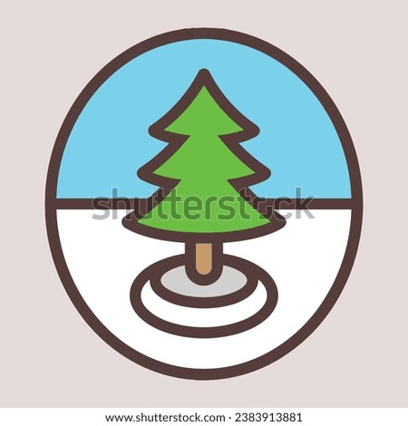 trees illustrations. Can be used to illustrate any nature or healthy lifestyle topic