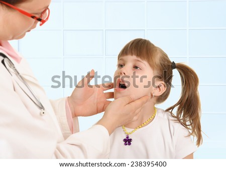 Child in a doctor's office