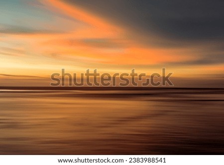 A Blurred Photo of a Sunset