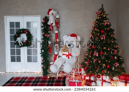 Stolen Christmas Tree with Gifts and Teddy Bears
