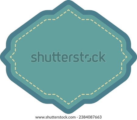 Vintage Label Color Illustration Isolated Vector