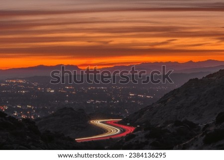 Long exposure sunset at Rocky Peak in Simi Valley