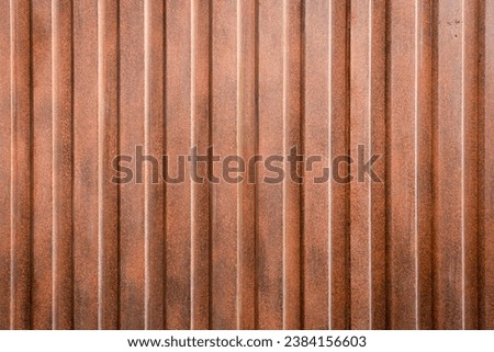 Brown rusty patterned aluminum wall background
