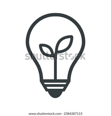 Bulb icon vector on trendy design