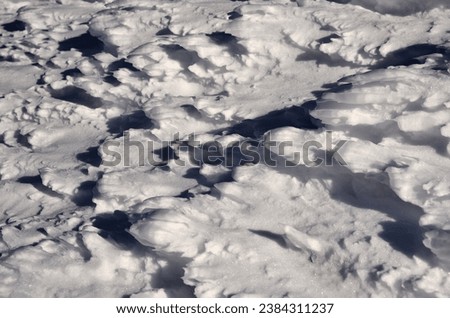 Texture off Glacier, Surface off A Glacier, An Abstract Image off Snow Field, A Snow Surface in The Mountains, 