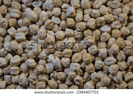 Ecological chickpeas (garbanzo beans) background texture