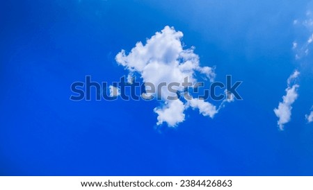 Blue with white clouds. Beautiful photo of heaven in high quality. Stock image of clouds.