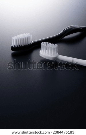 Dental hygiene image using a toothbrush