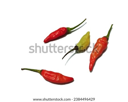 Photo with chili spices as an object