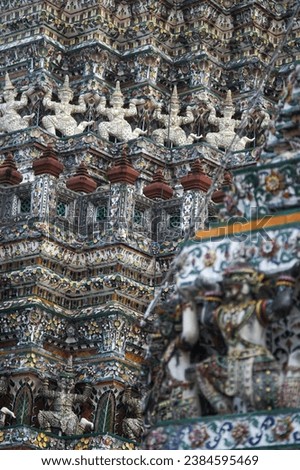 Wat Arun Ratchawararam Ratchawaramahawihan or Wat Arun is a Buddhist temple (wat) in the Bangkok World Heritage Site, high-resolution photography