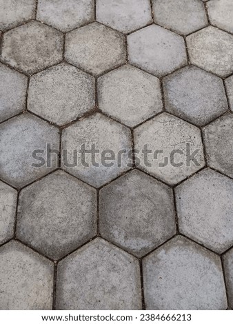 Background of paving block structure pattern on the floor