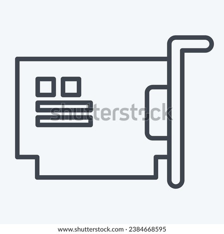 Icon Hardware. related to Computer symbol. line style. simple design editable. simple illustration