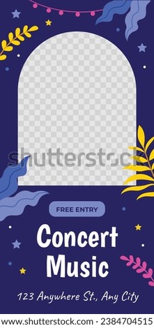 Music festival background. Music fest. Music concert design. Musical event. Musicians, instruments. Vector illustration Template for Poster, Banner, Flyer, Invitation, Card, Social media Post, Cover.