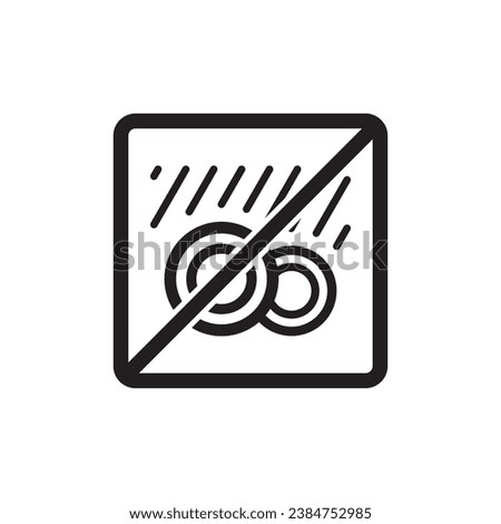 non dishwasher safe icon symbol sign vector Royalty-Free Stock Photo #2384752985