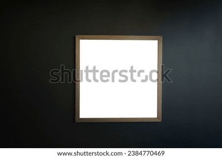 Picture frame with modern wall background