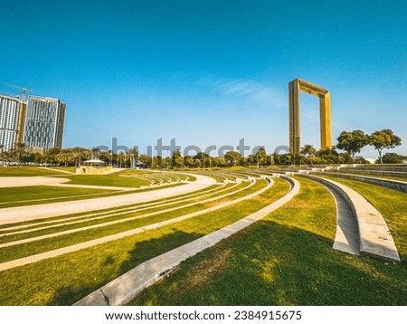 Dubai Frame in Zabeel Park, Downtown Dubai, UAE
