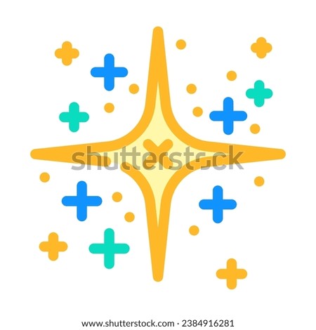 star tattoo art vintage color icon vector. star tattoo art vintage sign. isolated symbol illustration