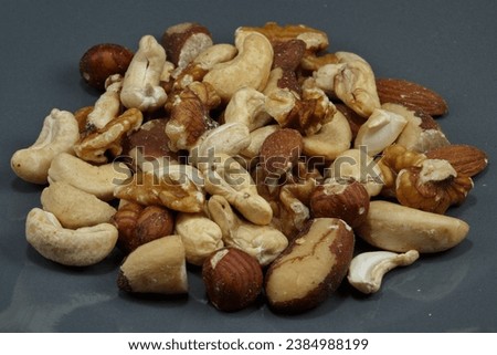 Mix of different type of nuts.