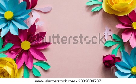 Background, paper cut, abstract, minimalism, aesthetic, pastel colors Royalty-Free Stock Photo #2385004737