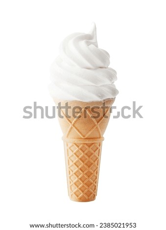 Ice Cream, Isolated on white, Clipping path