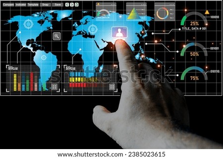 Investing in technology makes it easier to analyze the market. Royalty-Free Stock Photo #2385023615