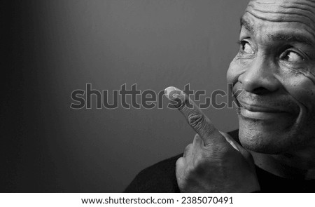 man pointing his finger with white background with people stock image stock photo